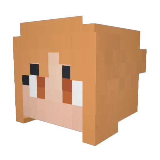 iTz_Sebba Minecraft avatar head, 3D render
