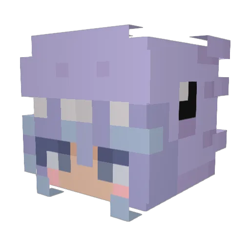 iTzmakaFx Minecraft avatar head, 3D render