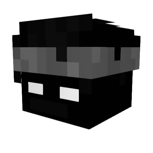 iTzselfish Minecraft avatar head, 3D render
