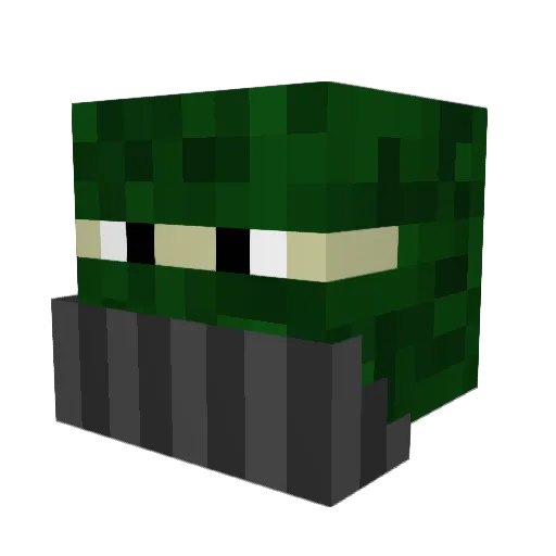 iTztompie Minecraft avatar head, 3D render