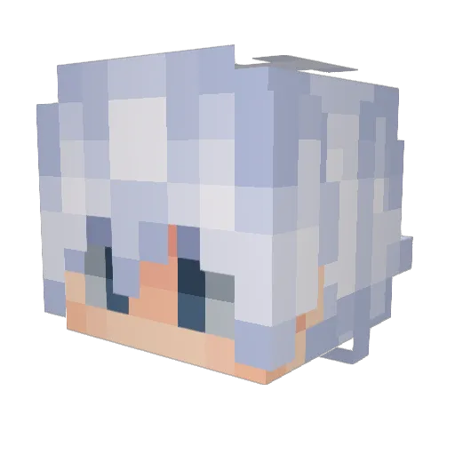 iUeMo Minecraft avatar head, 3D render