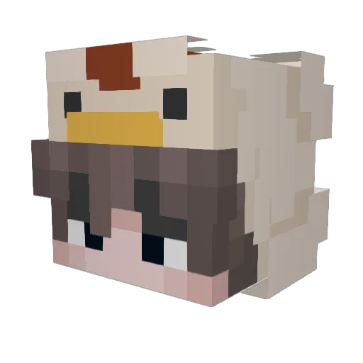 iUngravity Minecraft avatar head, 3D render
