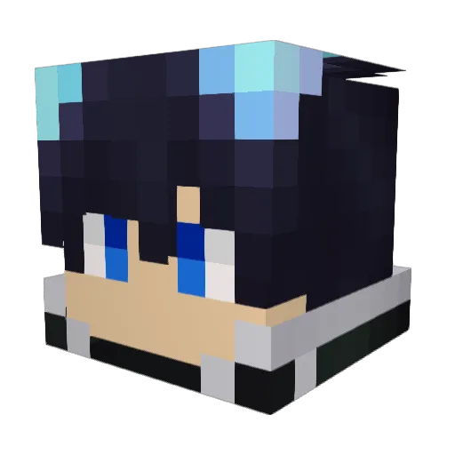 iUnknown_l Minecraft avatar head, 3D render