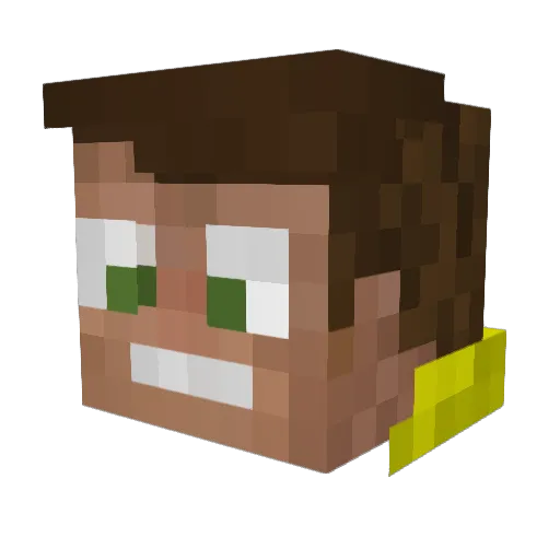 iVayne Minecraft avatar head, 3D render