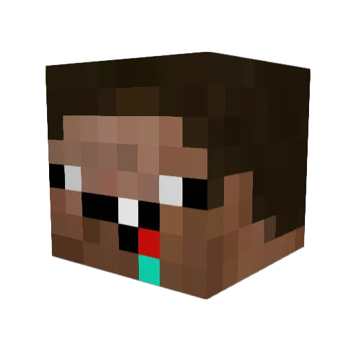 iVects Minecraft avatar head, 3D render