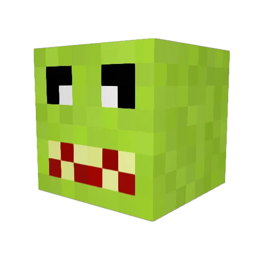iVlozz Minecraft avatar head, 3D render