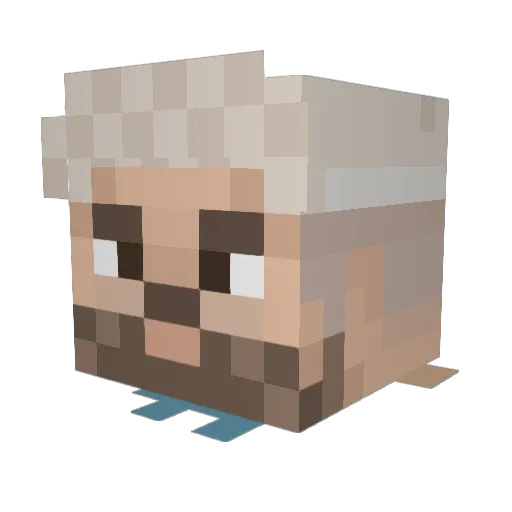 iVo1D Minecraft avatar head, 3D render