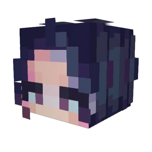 iVonlux Minecraft avatar head, 3D render
