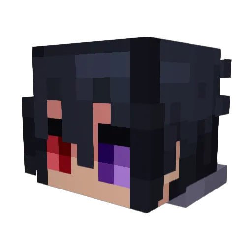 iWafles_ Minecraft avatar head, 3D render