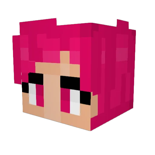 iWantToDieYeah Minecraft avatar head, 3D render