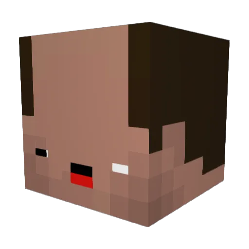 iWantToSmoke Minecraft avatar head, 3D render