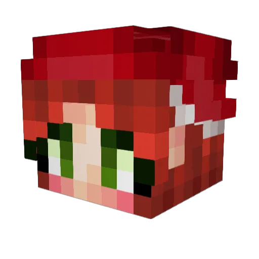 iWarzard Minecraft avatar head, 3D render