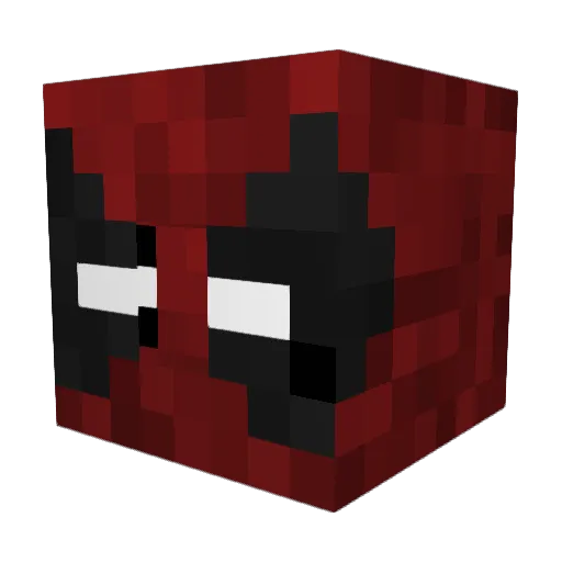 iWasteful Minecraft avatar head, 3D render