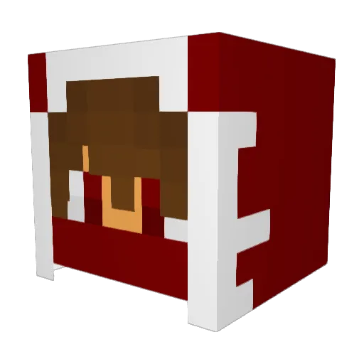 iWatchy_ Minecraft avatar head, 3D render