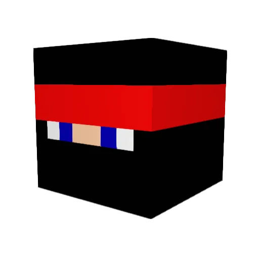 iWeerty Minecraft avatar head, 3D render