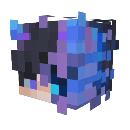 iWillD0T Minecraft avatar head, 3D render