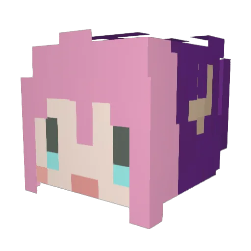 iWind11 Minecraft avatar head, 3D render