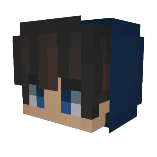 iWish_ Minecraft avatar head, 3D render