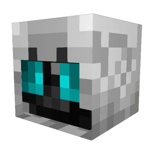 iWitty Minecraft avatar head, 3D render