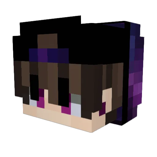 iWojtus Minecraft avatar head, 3D render