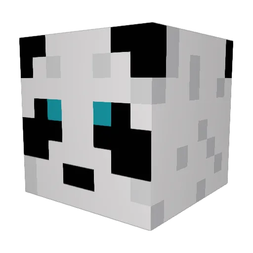 iWolffii Minecraft avatar head, 3D render