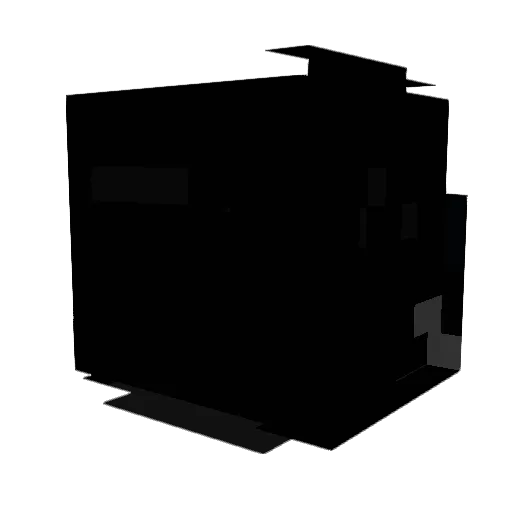 iXV Minecraft avatar head, 3D render