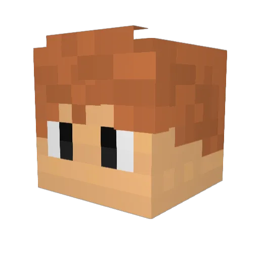 iXavii Minecraft avatar head, 3D render