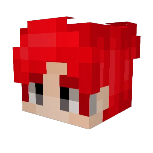 iXerom Minecraft avatar head, 3D render
