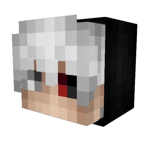 iXhaiden Minecraft avatar head, 3D render