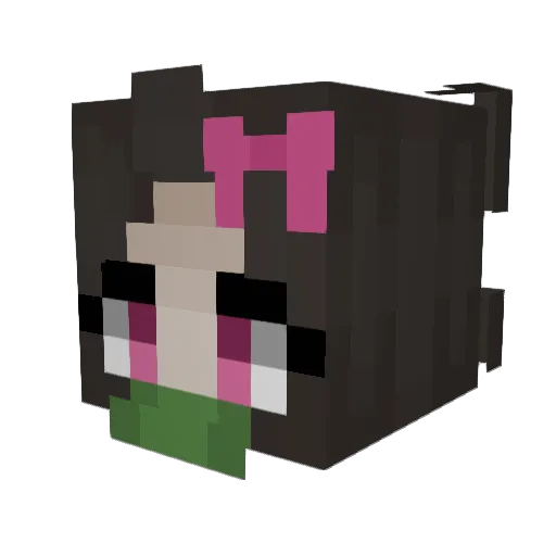 iXinox Minecraft avatar head, 3D render