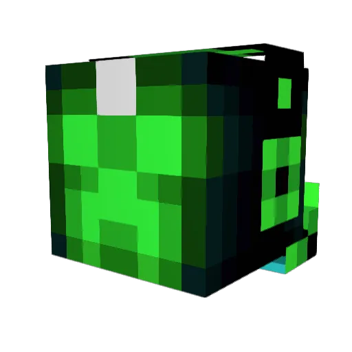 iXonZz Minecraft avatar head, 3D render