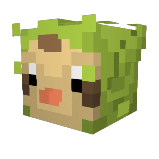 iXreo Minecraft avatar head, 3D render