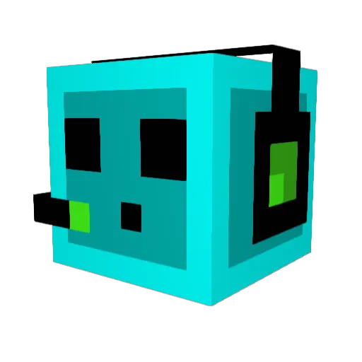 iYashiro Minecraft avatar head, 3D render