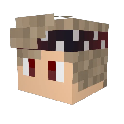 iYazeeDCraft Minecraft avatar head, 3D render