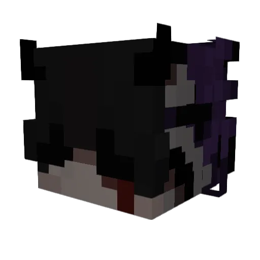 iYooung Minecraft avatar head, 3D render