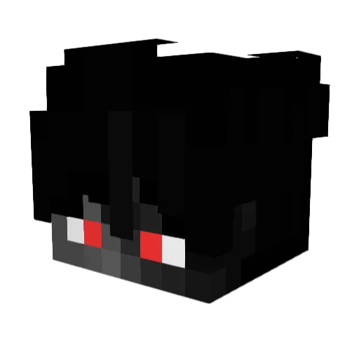 iYqN Minecraft avatar head, 3D render