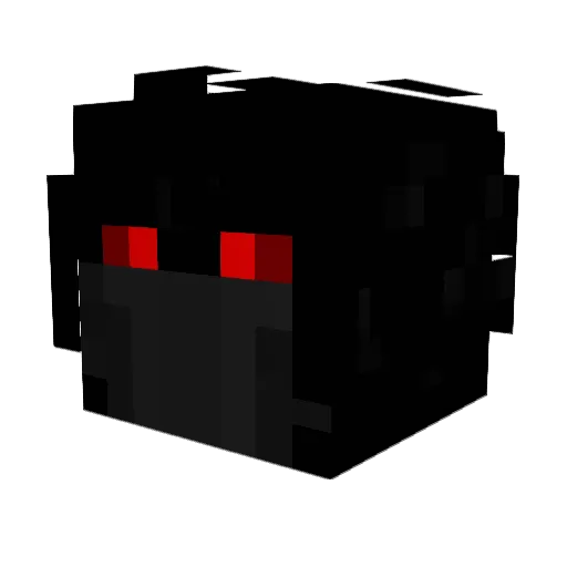 iYukii Minecraft avatar head, 3D render