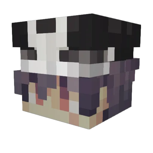 iYuless Minecraft avatar head, 3D render