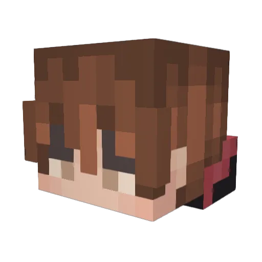 iZaeUh Minecraft avatar head, 3D render