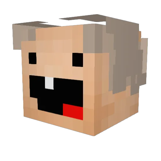 iZavox Minecraft avatar head, 3D render