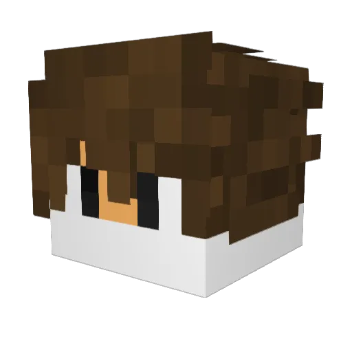 iZayTeKK Minecraft avatar head, 3D render