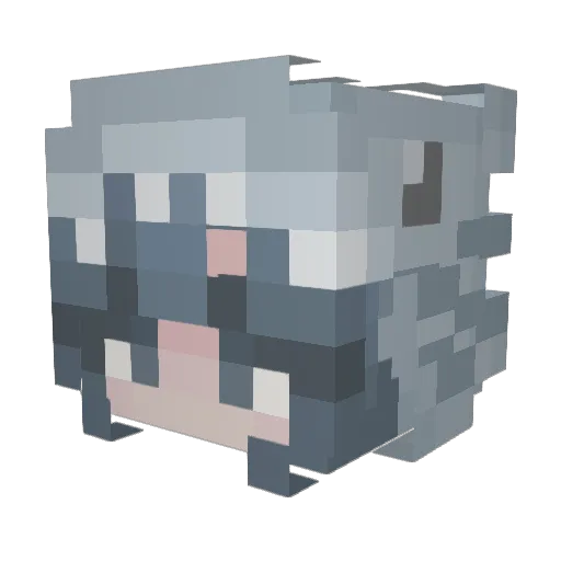 iZeehTV Minecraft avatar head, 3D render