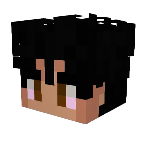 iZertow Minecraft avatar head, 3D render
