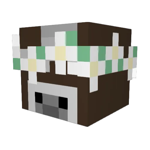 iZiggsxD Minecraft avatar head, 3D render