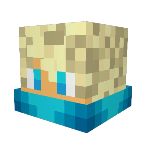 iZog05 Minecraft avatar head, 3D render