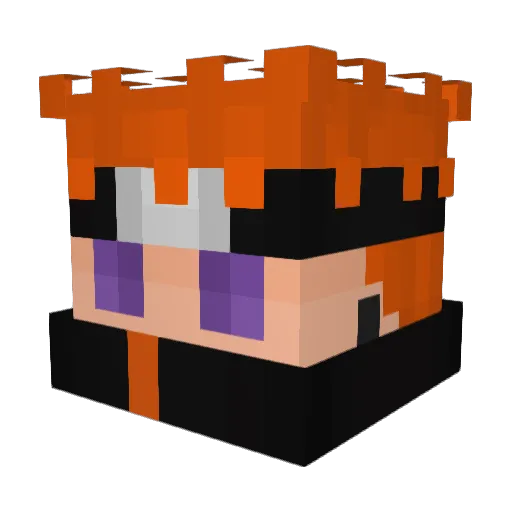 iZondo Minecraft avatar head, 3D render