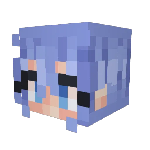 iZynco Minecraft avatar head, 3D render