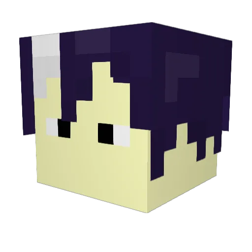 iZyrtec Minecraft avatar head, 3D render