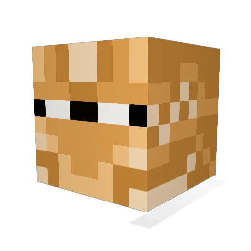 iZzECurry Minecraft avatar head, 3D render