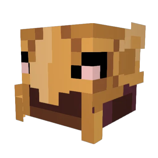 i_7Manx Minecraft avatar head, 3D render